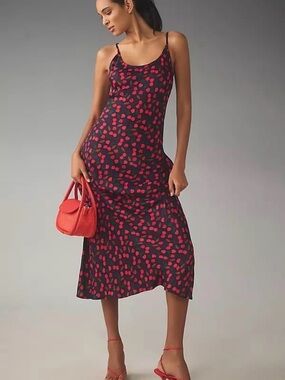 Conditions Apply Cherry Slip Dress